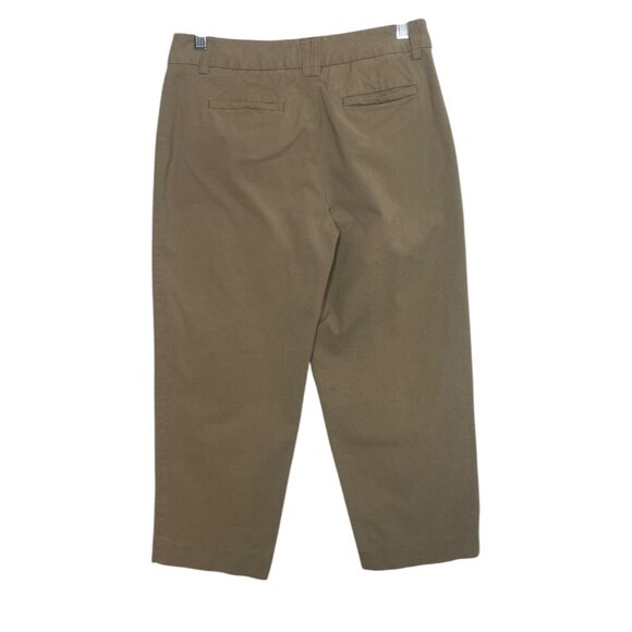 Talbots Petites Cropped Pants Womens 4P Beige Stretch - Picture 2 of 8